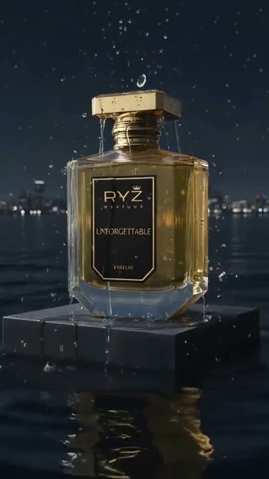 Unforgettable bottle on dark water